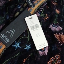 Bl^nk London Women’s Black/Noir Floral Embroidered Bell Sleeve     One Size  picture