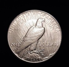 1923-S SILVER PEACE DOLLAR  Extra Fine to AU Scarcer Date YOU GRADE  picture