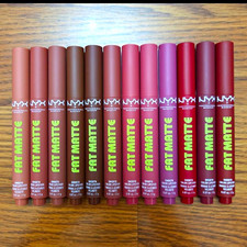 12 NYX Professional Makeup Fat Matte Lipstick Full Size Mixed Lot picture