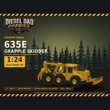 635E 6-Wheel Grapple Skidder  Resin Model Kit Forestry Logging picture