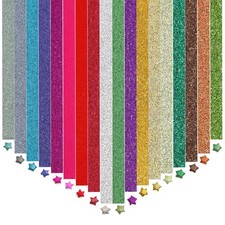 1080 Sheets Glitter Origami Star Paper Strips Sparkling Lucky Star DIY Hand Craf picture