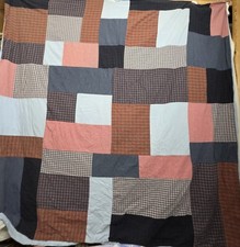 Vintage Bloomingdale’s Plaid  Patchwork Full Queen Duvet Cover Plaid Cotton picture