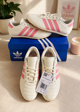 adidas Originals Taekwondo LA JQ4491 White/Pink Leather Low Top Sneakers picture