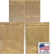 Young N Refined American Founding documents Laminated 3 pack: US Constitution, D picture
