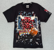 Vintage NOS 1993 Chicago Bulls Shattered Backboard T-Shirt Mens Medium Black NWT picture