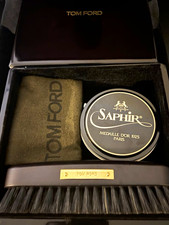 Tom Ford Shoe Care Set w/ Saphir Médaille d'Or 1925 Paris Tin, Brush, Cloth picture