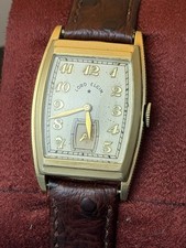 Vintage Lord Elgin Mens Gold Filled Coin-Edge Case 21J Professionally Serviced picture