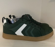 Airwalk Mens Exaggerate Skate Shoes Green White Tan Gum Sole Sneakers SIZE 8 picture