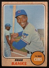 ERNIE BANKS 1968 Topps #355. Chicago Cubs. HOF. 2-time NL MVP. picture