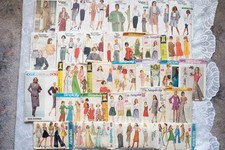 Lot of 30 Vtg 1970/80/90s Simplicity/Vogue Misses Sewing Patterns-Cut/Complete picture
