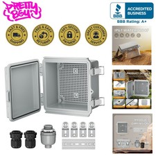 Waterproof Outdoor Junction Box 6x6 with Aluminum DIN Rail & Accessories picture