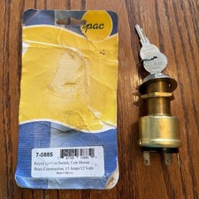 Cole Hersee 3 Position Brass Ignition Switch M-550-BP picture