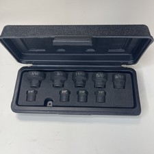 Klutch Thru-Hole Sockets — 9-Pc. SAE Set with Case - 5/16” Thru 13/16” picture