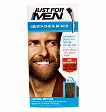 Just For Men Mustache & Beard Hair Dye Medium Brown M-35 picture