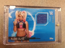 Alexa Bliss Topps 2017 WWE Undisputed Relics Shirt Relic /199 UR-AB Blue picture