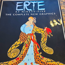 RARE Erté at Ninety-Five:  Complete New Graphics Hardcover Hand Signed By Erte picture