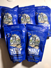 Selina Naturally Light Grey Celtic Sea Salt 1 Pound Resealable Bag 5 Bags picture