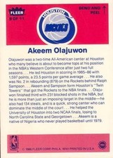 1986-87 Fleer - Stickers #9 Akeem Olajuwon picture