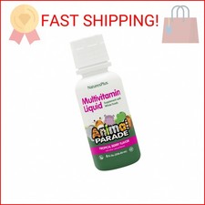 NaturesPlus Animal Parade Children's Liquid Multivitamin - Tropical Berry Flavor picture