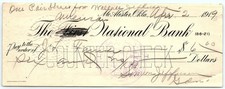 Vintage McAlester OK 1919 Bank Counter Check for $6.60 picture
