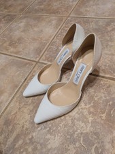 Jimmy Choo Addison Pumps size 37 White Croc embossed, great condition picture