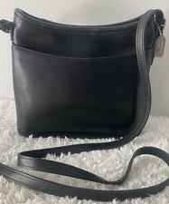 Coach Vintage Legacy Leather Bag 9062 Crossbody Shoulder Bag Black picture