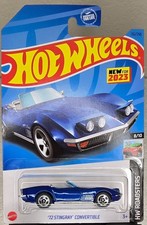 2023 Hot Wheels 72 Stingray Convertible [HW Roadsters #8/10] Blue picture