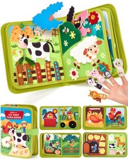 hahaland Busy Book for Toddlers 1-3 - Montessori Toys 1 Small, Multi-colored picture