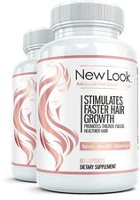 2x NEW LOOK Clinical Strength Hair Skin & Nails Beauty Vitamin for Hair Growth picture