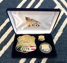 Washington Metropolitan Police Dept. America 250 Commemorative Badge Set w/ Case picture
