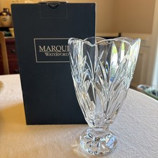 Vintage Waterford Crystal Intricately Designed Flower Vase, 8