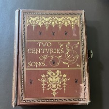 Two Centuries of Song -Walter Thornbury. 1867 Leather & Gilt. Author Signed 1866 picture