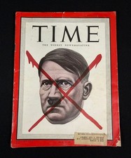 TIME May 7 1945 Hitler X-Out Magazine WWII V-E Day End War News picture