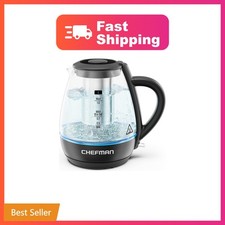 Chefman Electric Kettle with Tea Infuser, Compact 1L (4 Cups), 1500W, Removab... picture