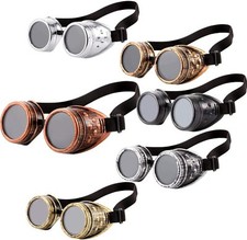 Vintage Victorian Steampunk Goggles Retro Glasses Gothic Punk Cosplay Costume picture