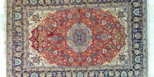 HANDMADE GENUINE ANTIQUE MASTER WEAVER RUG SILK FOUNDATION picture