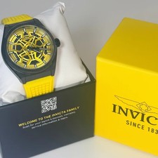 70059 Invicta Speedway Rim Men's Watch 46mm Yellow Dial Stainless Steel picture