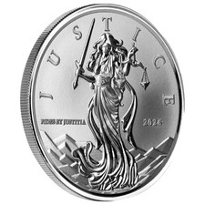 2026 NIUE Lady Justice PROOF LIKE 1 oz .999 Fine Silver $1 Coin BU - IN STOCK picture