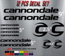 Custom Cannondale Bike Frame Decal Set. Pick Your Color. USA Seller picture