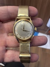 Vintage Gruen Precision 14k Gold watch with gold band picture