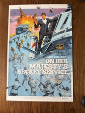 James Bond On Her Majesty's Secret Service Mondo 24x36 Poster Limited Paul Mann picture