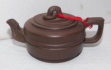 AWESOME Vintage Yixing Zisha Clay Pottery Tea Pot, Hand Made Artist Stamped # 1 picture