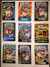Lot of 8 Captain Underpants Chapter Books & Bonus Adv. of Ook & Gluk picture