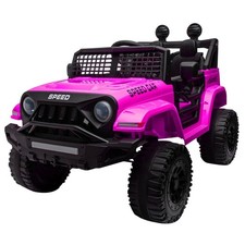 12V Kids Electric Car Ride on Toy Pink Jeep-style Battery Powered w/Remote MP3 picture