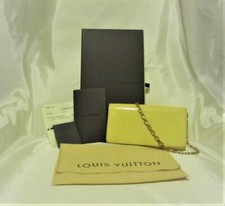 Authentic MINT Louis Vuitton Monogram Vernis Chaine Citrine Wallet M90149 picture