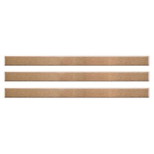 Merola Stick Copper 3/8 x 5 3/4 Inch Stainless Over Porcelain Wall Trim 3 Pcs picture