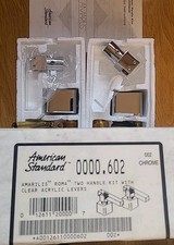 American Standard 0000.602 Amarilis Lexington Clear Acrylic Lever Faucet Handles picture