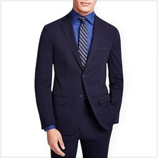 Calvin Klein Navy Malbin Slim Fit Stretch Wool Sport Coat Jacket NWT New 42R picture