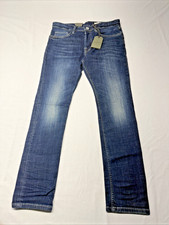 NWT Allsaints Men's Cigarette Slim Fit Blue Distressed Denim Jeans Sz 30x30 picture