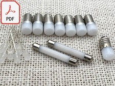 Mcintosh MR78 Tuner replacement LED lamps bulbs lights upgrade kit INSTRUCTIONS picture